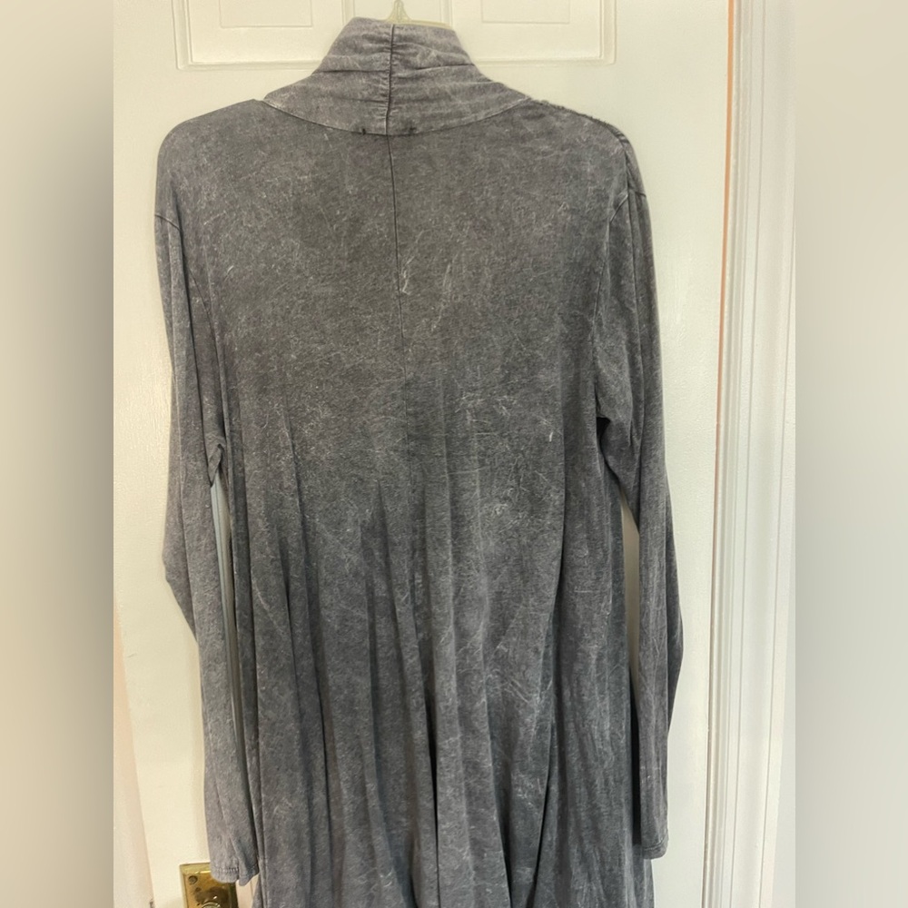 grey long dress shirt